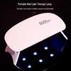 Nail Art Mini UV Gel Curing Lamp: Handheld, No Blackening, Flowing Pattern for Wear-On Nails