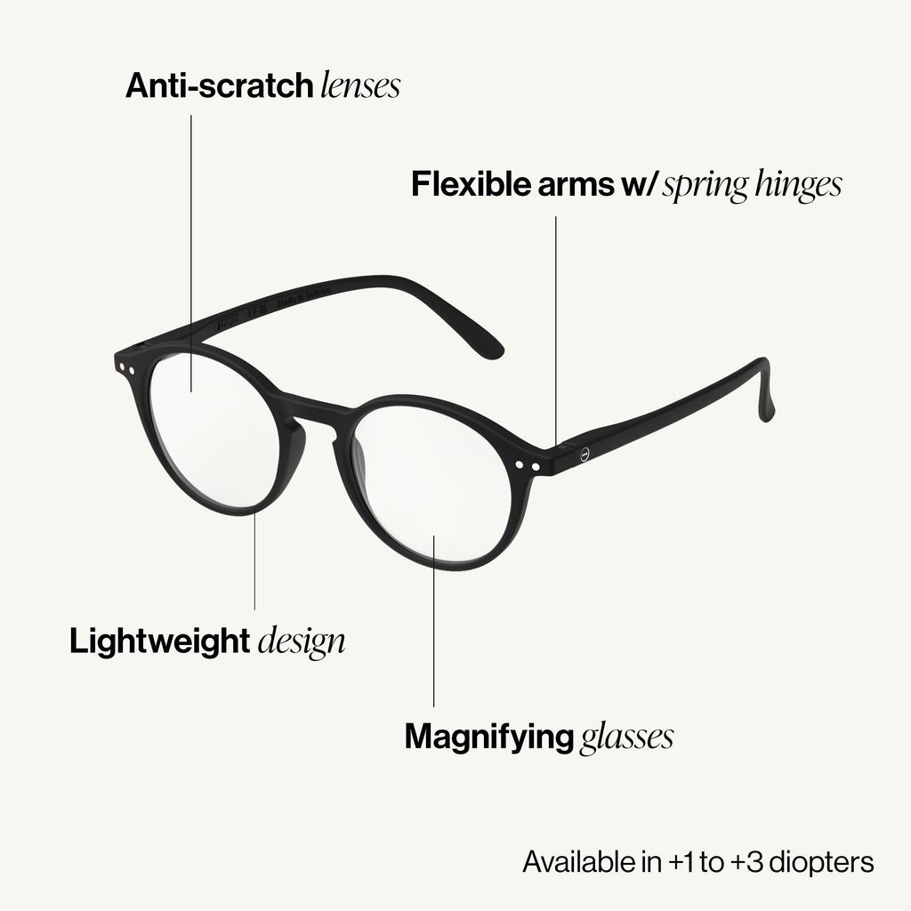 [Izipij] Reading Glasses +3.0#D-BLACK