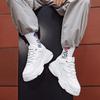 Fashion Sneakers Casual and trendy men's shoes comfortable design Outdoor street walking Youth thick soled sports shoes Black and white