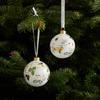 Wedgwood Wild Strawberry Holiday Ornament Christmas Ornament [Officially Imported] (2 pieces) (1055762)
