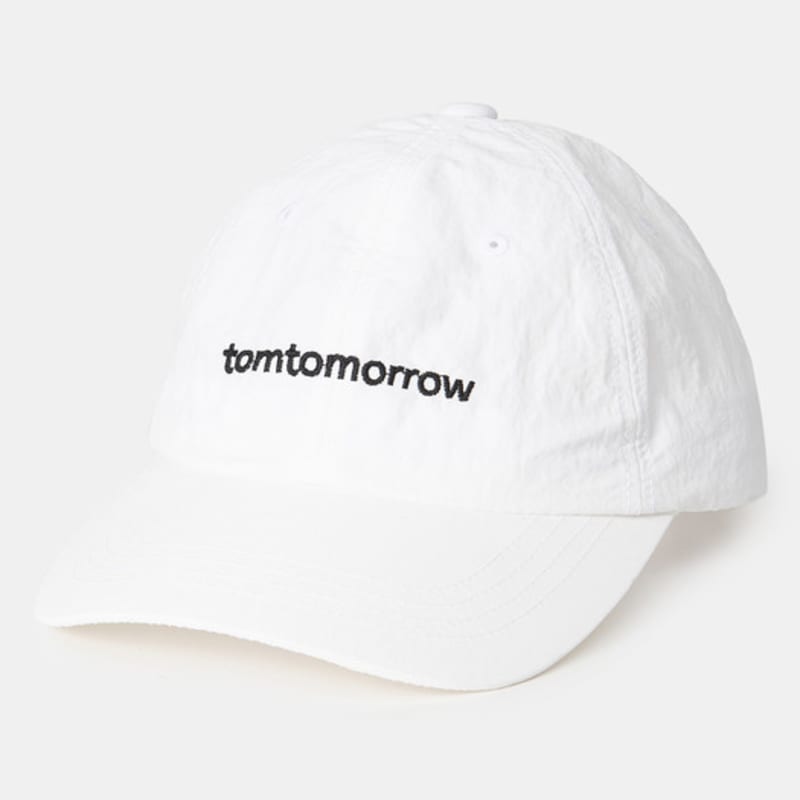 

tomtomorrow nylon signature logo ball cap [white] white
