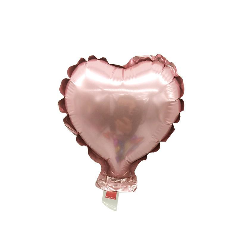 5-Inch Heart & Star Foil Balloons for Birthday Party or Wedding Decorations