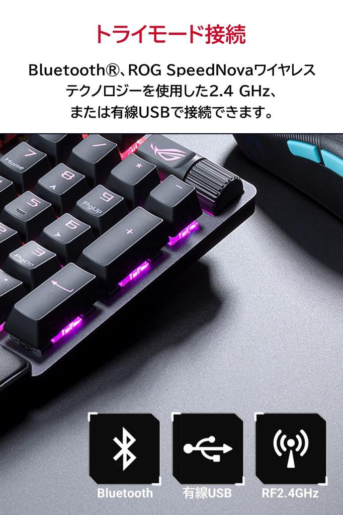 ASUS ROG Strix Scope II 96 Wireless Gaming lubricated ROG NX Snow mechanical keyboard silicone angle Keyboard Tri-mode connection/Streaming