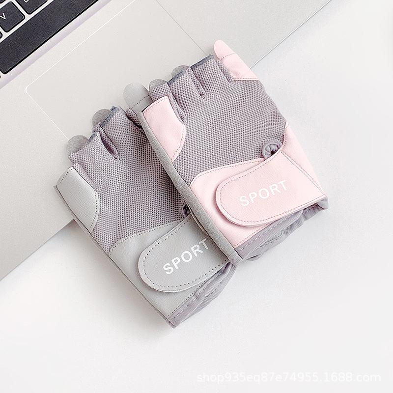 Summer Thin Men's Half-finger Gloves Cycling Gloves Barbell Non-slip Fitness Gloves Women's Outdoor Breathable Sports Gloves