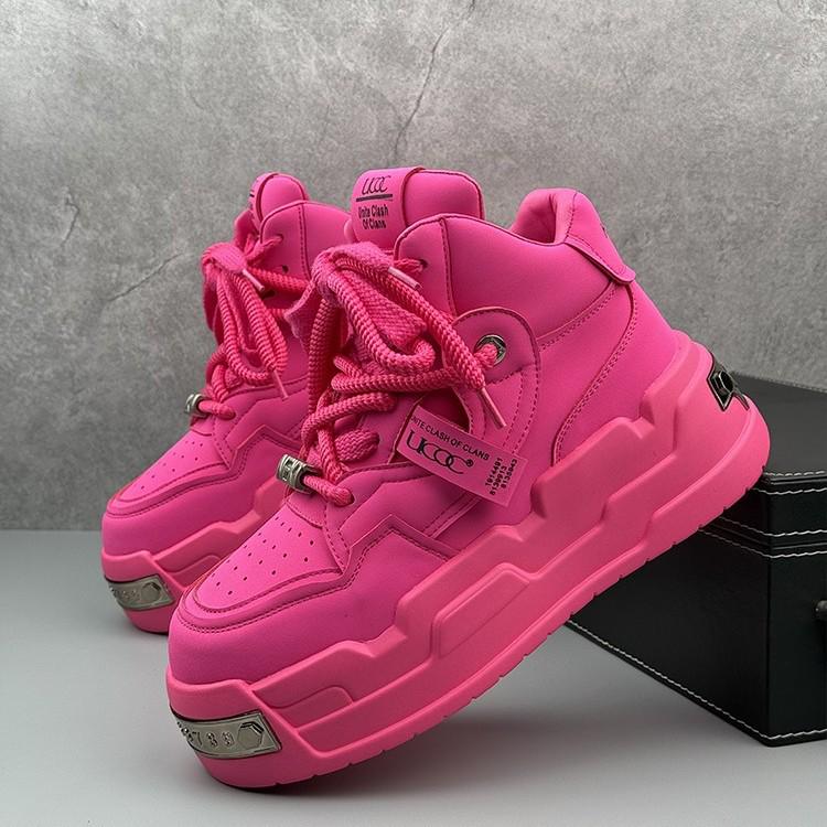 Męskie Sneakersy na Kostkę 2025: Jesienne Buty na Grubej Podeszwie, Podwyższające Wzrost, Niszowy Design, Modne i Wszechstronne Trendsetterskie Buty