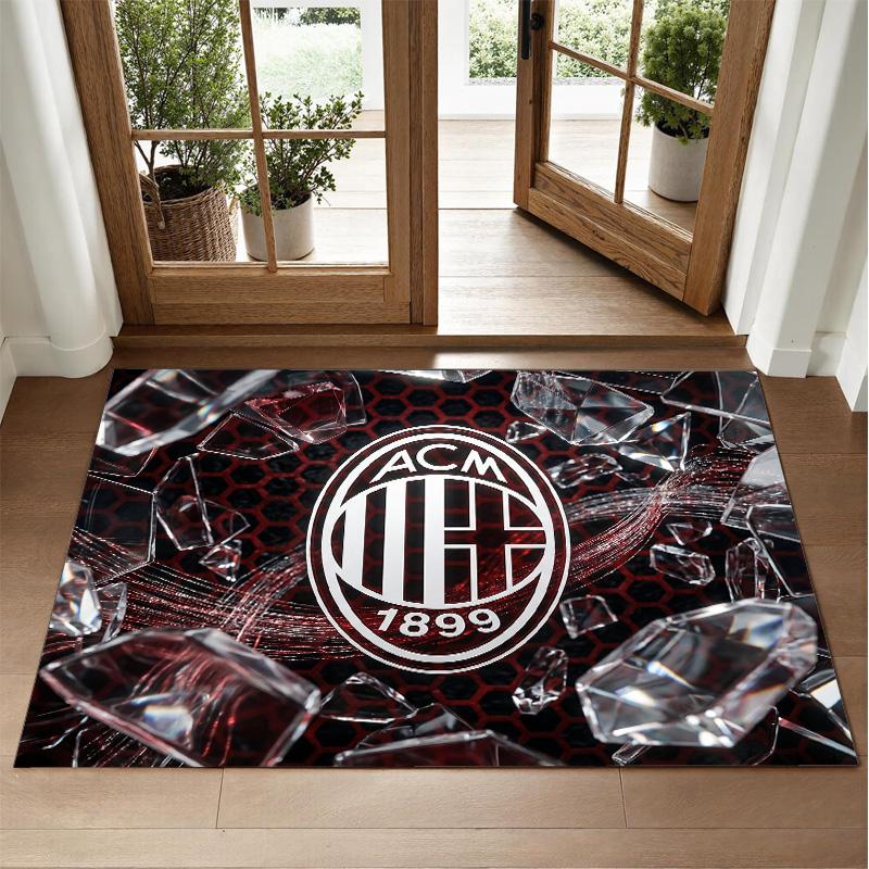AC Milan Design Crystal Velvet Rug Soft Decorative Mat for Bedroom Entrance