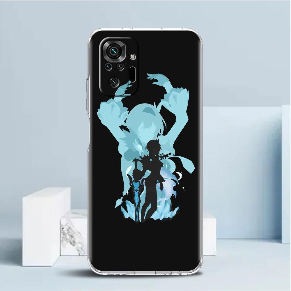 

Противоударный чехол для телефона Redmi Note 11 11E 10 9 8 Pro 11S 9S 10S K40 9A 9C 8T 7 10C 9t 9s мягкий чехол Genshin Impact Xiao Mona Redmi K40 Pro