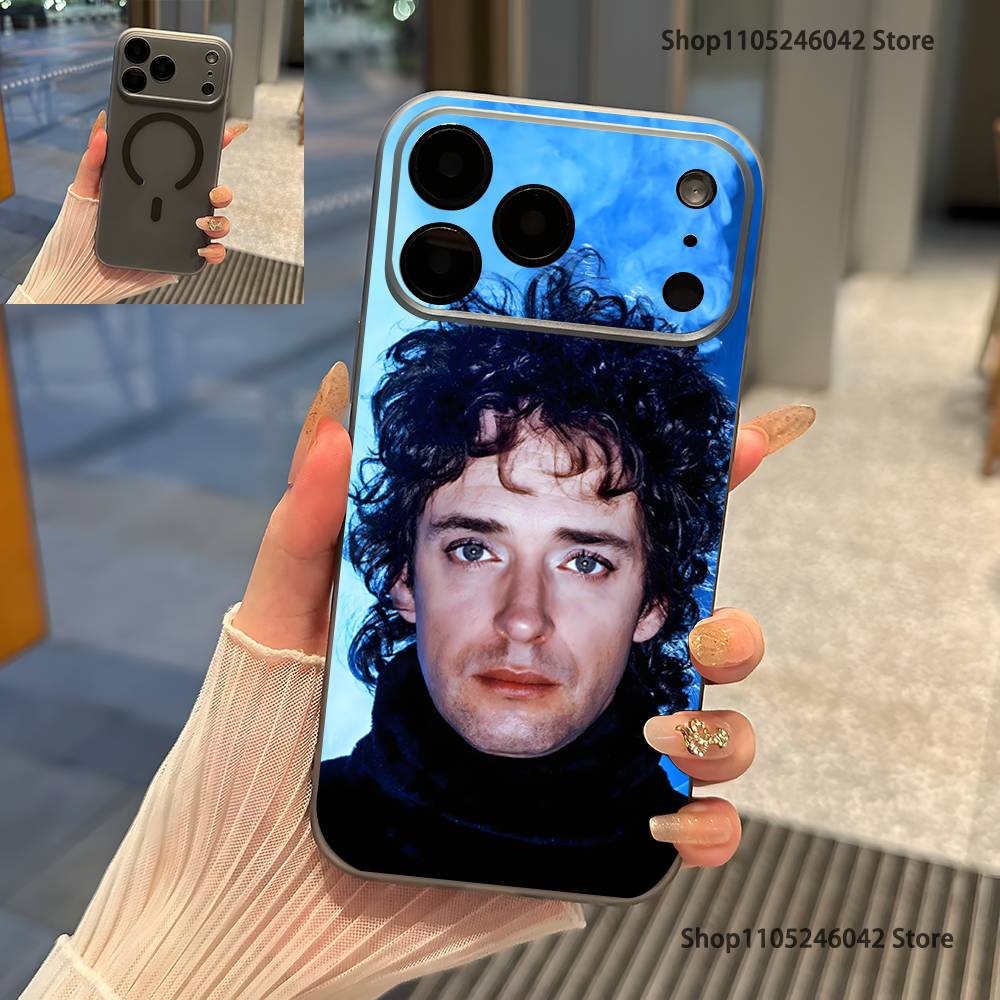 Singer G-Gustavo Cerati For iPhone 17,16,15,14,13,12,11,Pro,Max,Plus Transparent gray Phone Case Magnetic Wireless Charging iPhone16plus