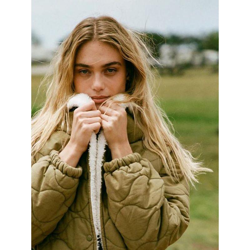 American ONeill Wash Old-Fashioned Woven Quilting High Pile Lining Collar Super Warm Cotton-padded jacket Outerwear USD 145