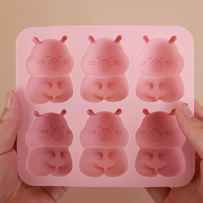 Genuine Capybara! Capybara Soap Making Mold, Pink Silicone Mold, Suitable for Parties, Festivals, And Projects