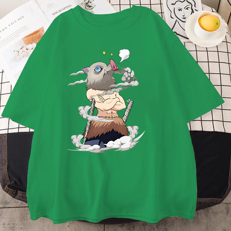 

Hot Anime Hashibira Inosuke Graphic Short Sleeve T-shirts for Women Men Shirts Loose T-shirt Casual Summer Oversized T-shirts 4XL