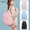 Schoolbag Female Campus Solid Color Backpack Fashion Junior High School Students Large Capacity Backpack