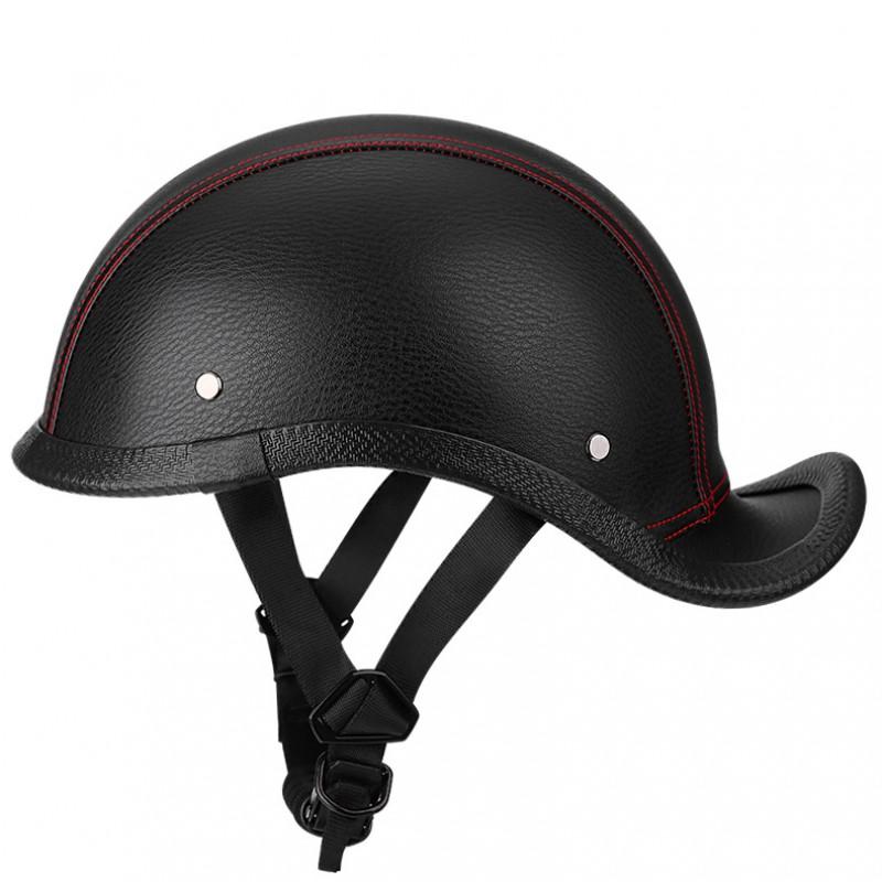 Retro Motorcycle Half Helmet Men Women ABS Lightweight Open Face