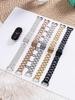For Xiaomi Band 10/9/8 NFC Metal Stainless Steel Watch with Adjustable Strap Tool