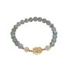 Natural Green Phantom Quartz Bracelet for Women, Fortune Bead Bracelet, Citrine Pixiu, Unique Design, Simple Crystal Bracelet
