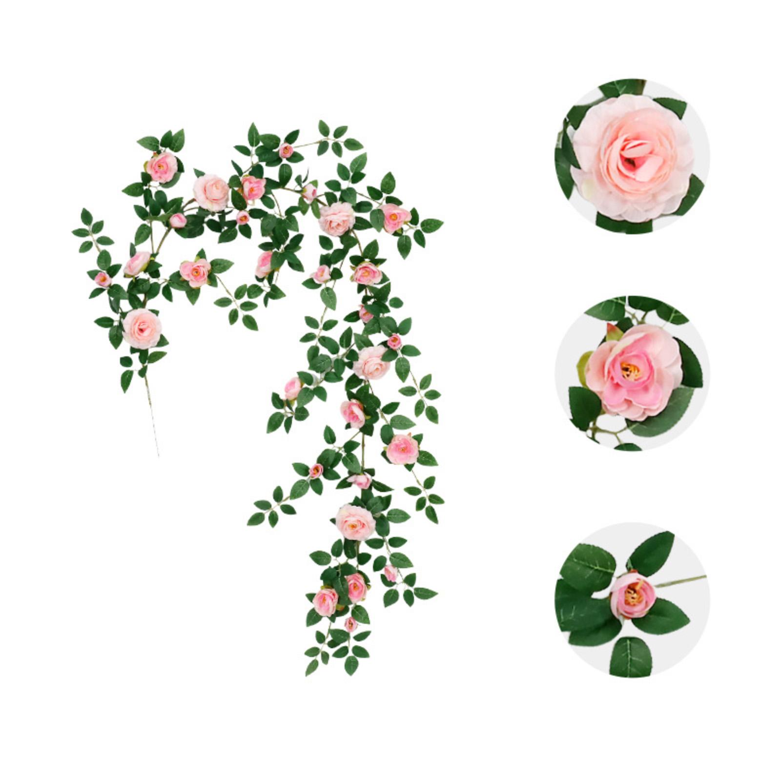 1,8 м Искусственная цветочная лоза, Искусственная цветочная лоза, Пластиковый цветок, Маскировка трубы, Украшение балкона One Size