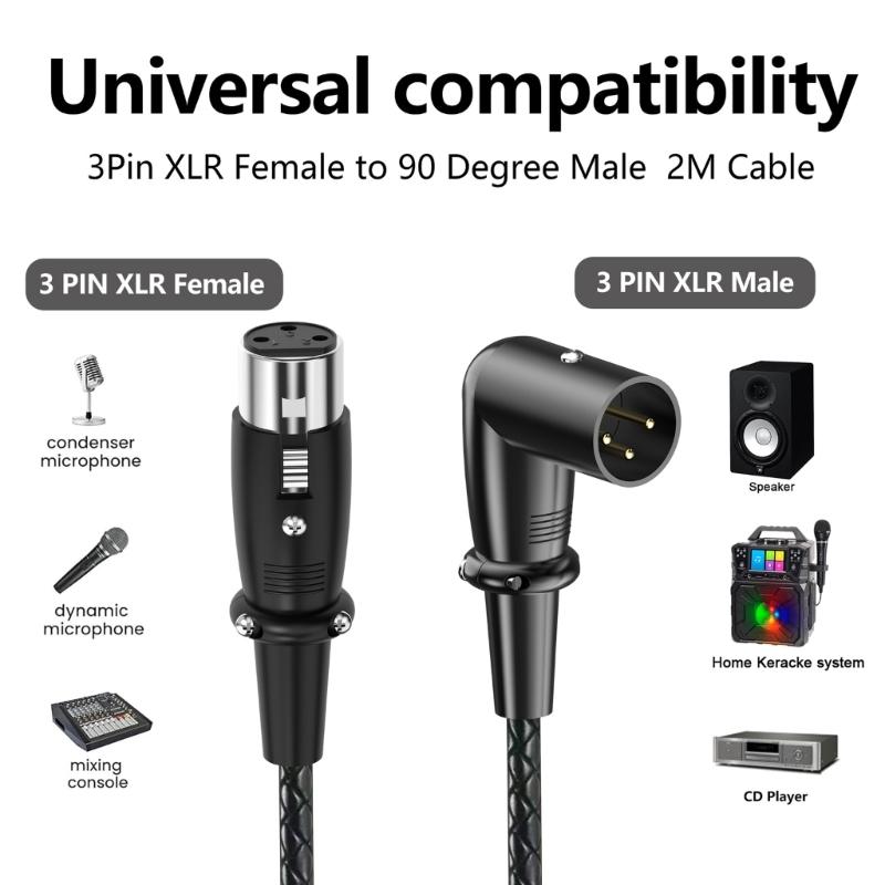 Professional 3Pin Microphone Cable Male To Female Balanced Cord For Studio Recording Live Sound Equipment Microphone