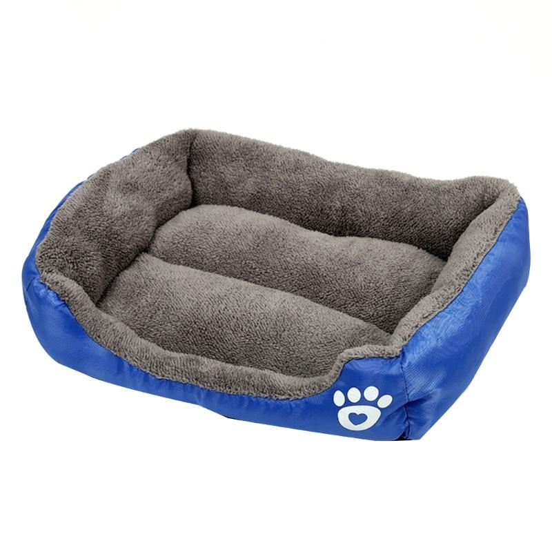 

Dog Puppy Bed Non-Slip Base Furry Cushion Sofa for Small to Medium Pets Creative Pet Bed Cute Nest королівський синій колір