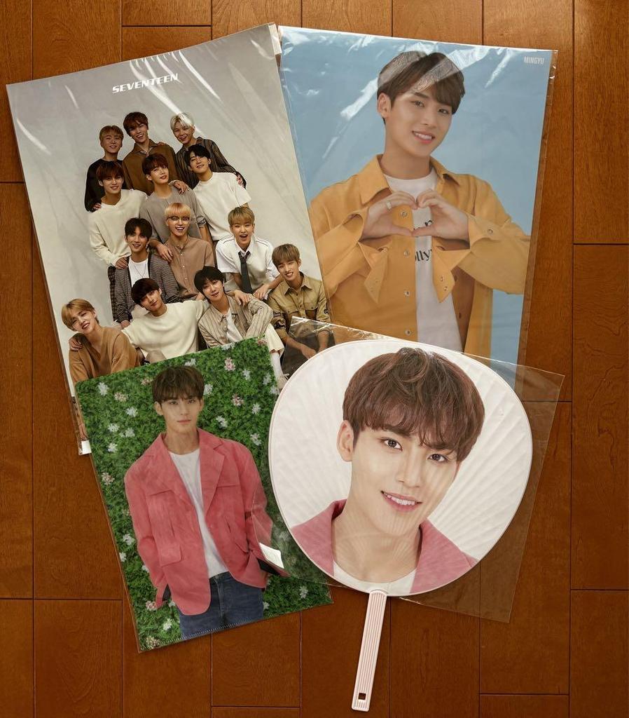[USED] SEVENTEEN Mingyu / Fan / Clear File / Clear Poster