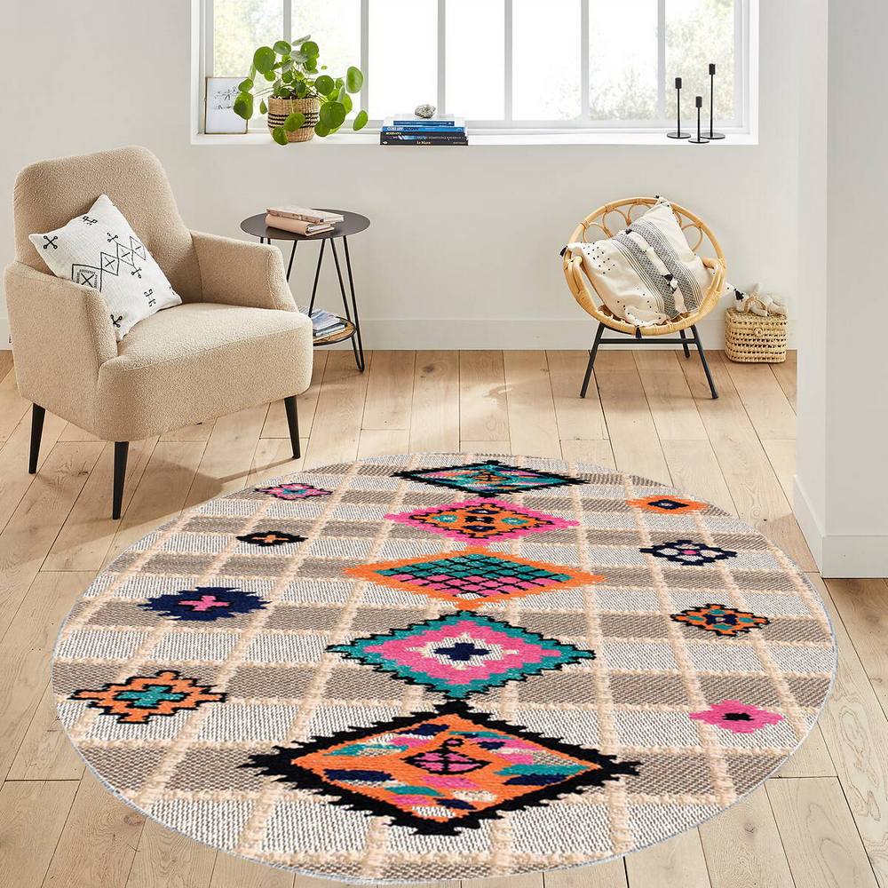

Mosimoso Home RC1399 Ковер с принтом на подошве в горошек 100x100 cm