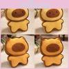 Toast Capybara Cat Plush Toys Backpack Pendants Cartoon Keychains Gifts Kids