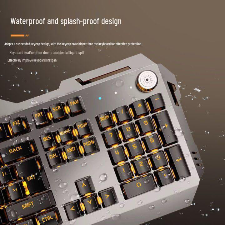 Wired Mechanical Keyboard, Headset & Mouse Set for Gaming and Office Use