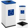 Steel Bin for Sorting Paper Waste 305x305x70cm 60L