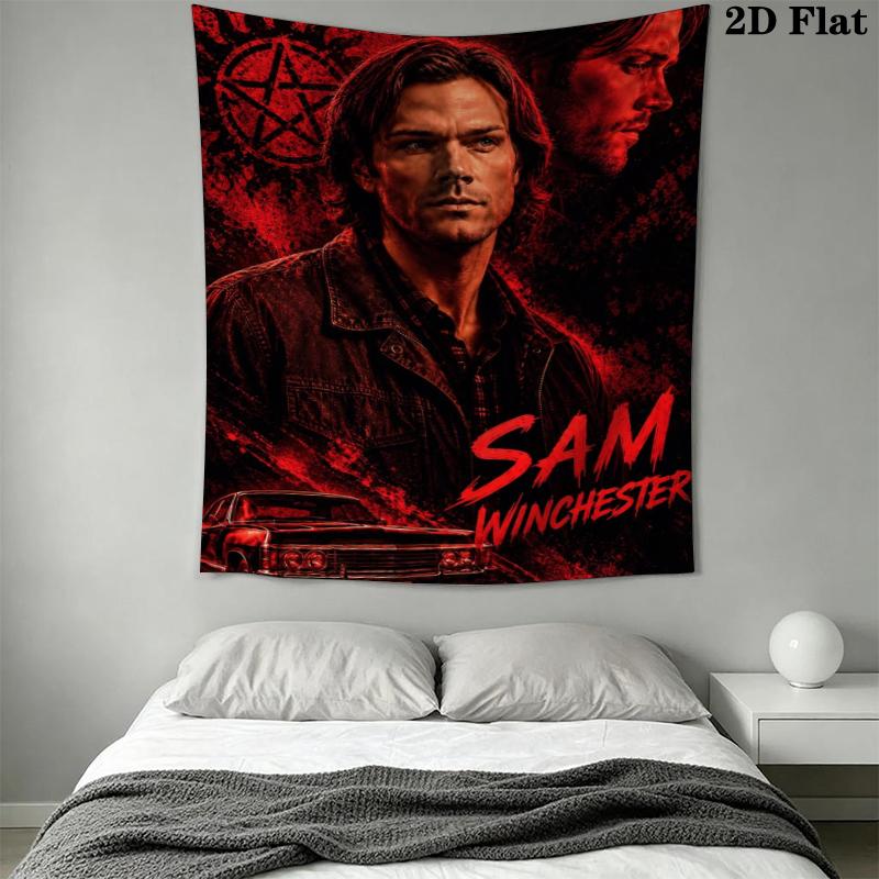 supernatural Wall Tapestry Aesthetic Wall Hanging Printed Fabric Blanket Decorative Tapestries for Bedroom Living Room Home Decor
