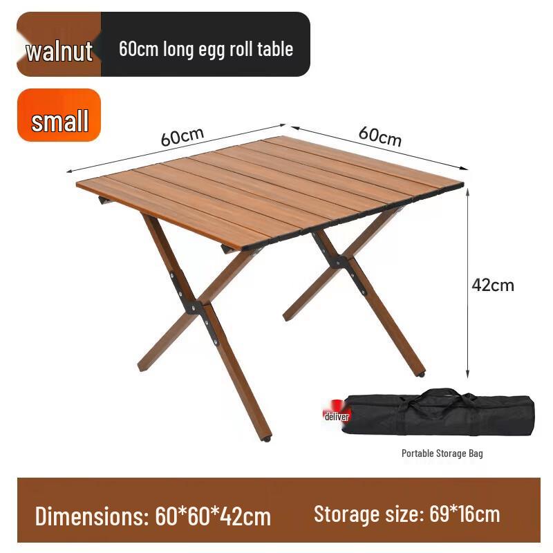 Glacier Age Carbon Steel Roll-up Camping Table & Kermit Chair Set