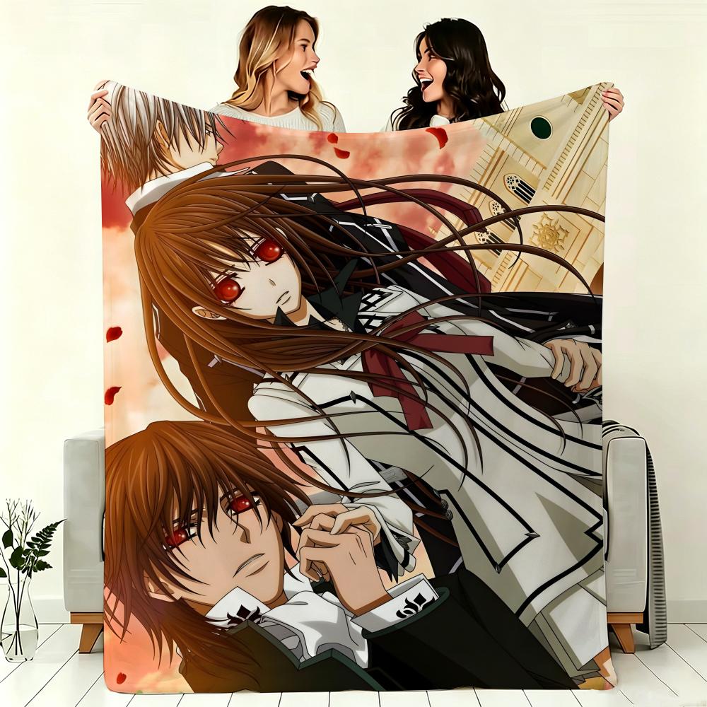 Animation V-VampireS KnightS Throw Soft Warm Throw Blanket for Bedroom Living Room Bed Travel Camping Picnic Gift