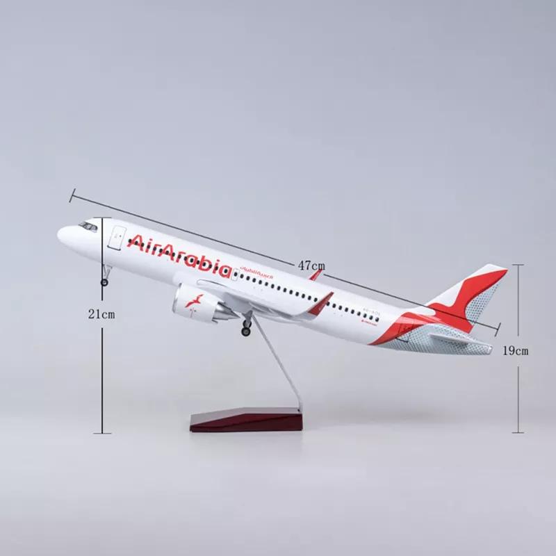 1/135 for A330 Arabian Airlines Copy Airplane Model Display Resin plane model aircraft with Landing Gear Home Office Decor Colle