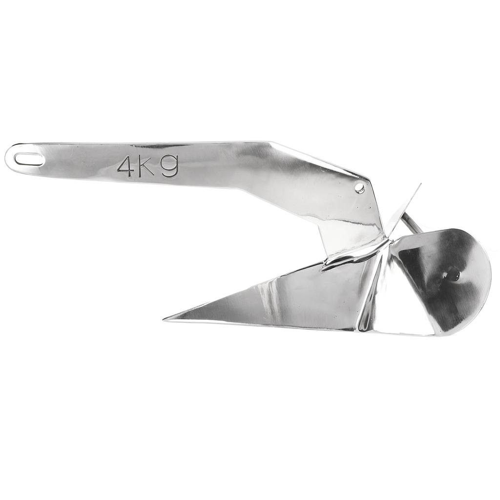 Delta Style Boat Anchor 4KG Triangle Wing Type Plow Anchor for Boat Mooring On The Beach
