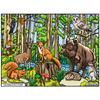 Velvet Coloring Board The Animals of the Forest