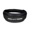 GORILLA SQUAD Weightlifting Double Nylon Weight Training Belt for Strength Training Size Belt, (Black, L)