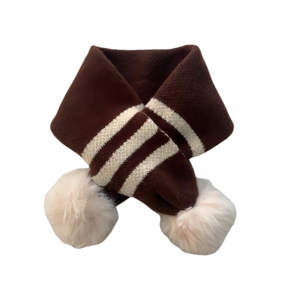 Windproof Boys Girls Knitting Scarf Cartoon Bib Children Kids Winter Scarves  Autumn Winter