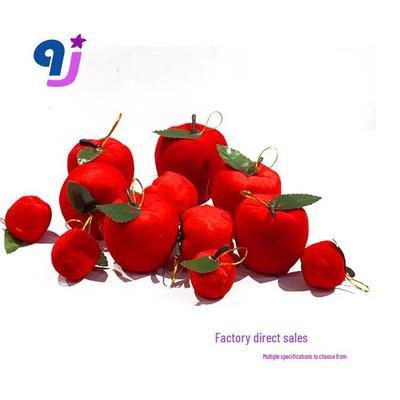 Christmas Red Apple Tree Ornaments, Multi-Size for Mall and Hotel Decor
