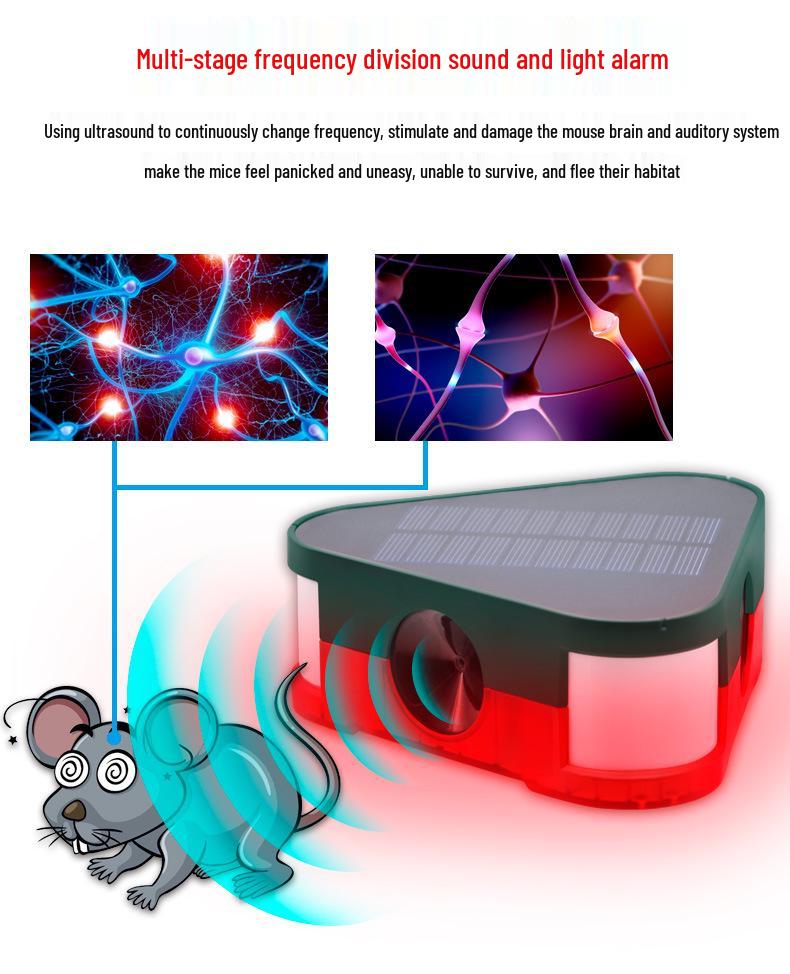 Solar Ultrasonic Animal Repeller: Birds, Mice, Dogs, and Wild Boars