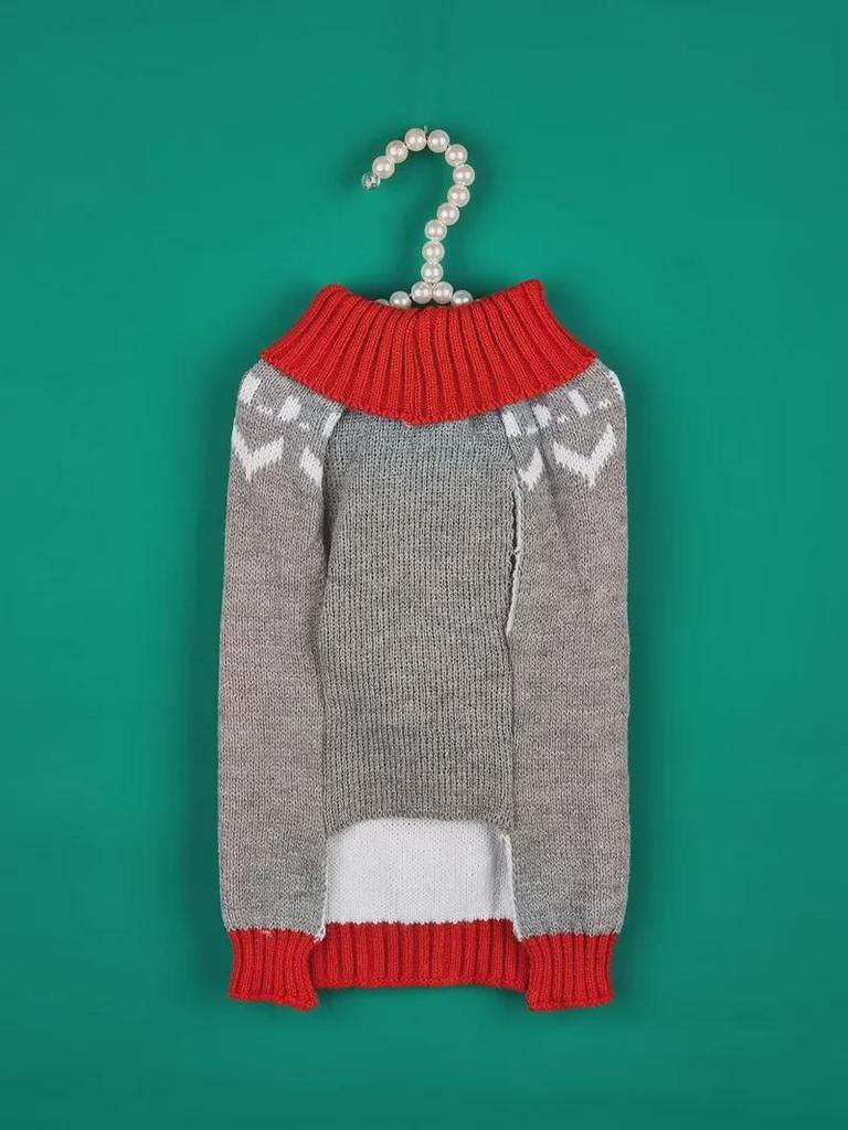 Świąteczny sweter dla zwierząt: Mikołaj, Drzewko, Łoś, Płatek Śniegu i Piernikowy Wzór na Jesień/Zimę