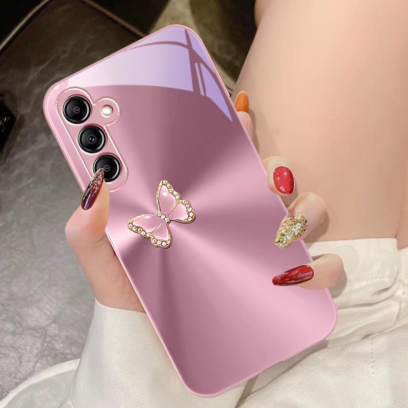 

Синий Бабочка Аврора Для Samsung Galaxy A14 4G 20 30 52 20S 21S 22 A32 33 34 42 50 51 53 54 70 71 72 73 5G Стеклянный Чехол для Телефона For Samsung A72 4G