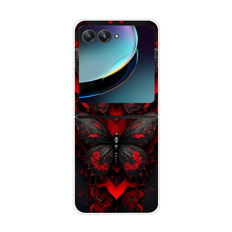 Dla Motorola Razr 40 50 Ultra 5G Przezroczyste Etui Razr40 Razr4 Twardy PC Przezroczysty Tylny Pokrowiec na Telefon Dla Motorola Razr+ Etui