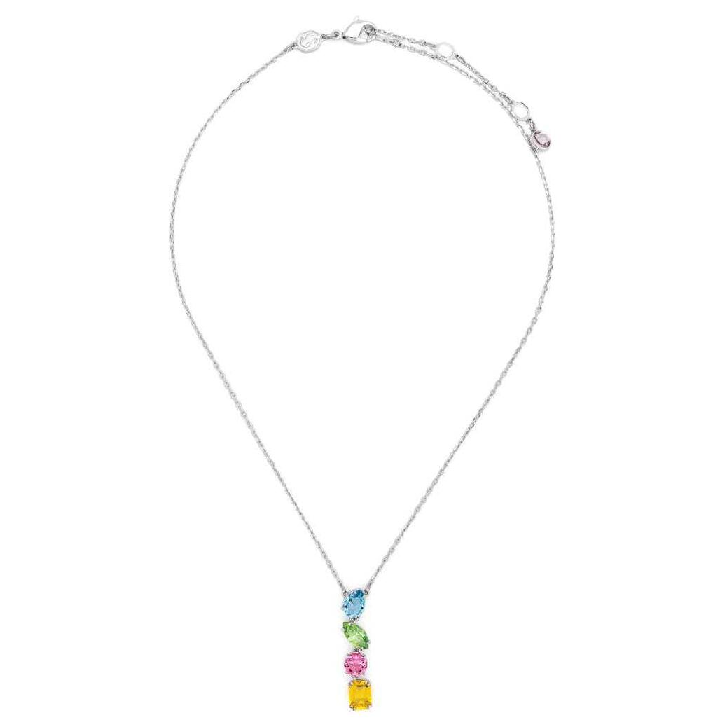

Swarovski Gema Prong Set Design Rhodium Plated Necklace Women necklace Silver 5692421 Box (Random Color)