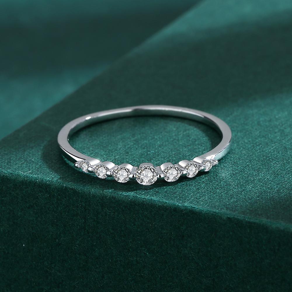 Bague En Argent 925 Avec Zircones – Motif Cœurs Et Pierres Multicolores – Taille 6 à 10, Cadeau Femme