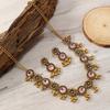 Rhinestone Tassel Jewelry Set Pendant Women Jewelry Set Vintage Necklace Earrings Set  Gifts