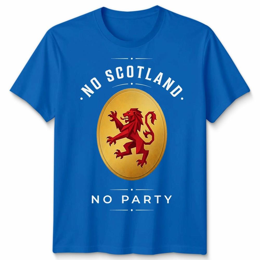 No Scotland No Party Football Unisex T Shirt Scotland Fan Unisexs Unisexs Top