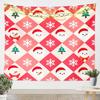 Santa Claus Tapestry XLarge Cute Xmas Wall Hanging For Boys Teens Decor Merry Christmas Pink Wall Blanket Snowflake Tree WallArt