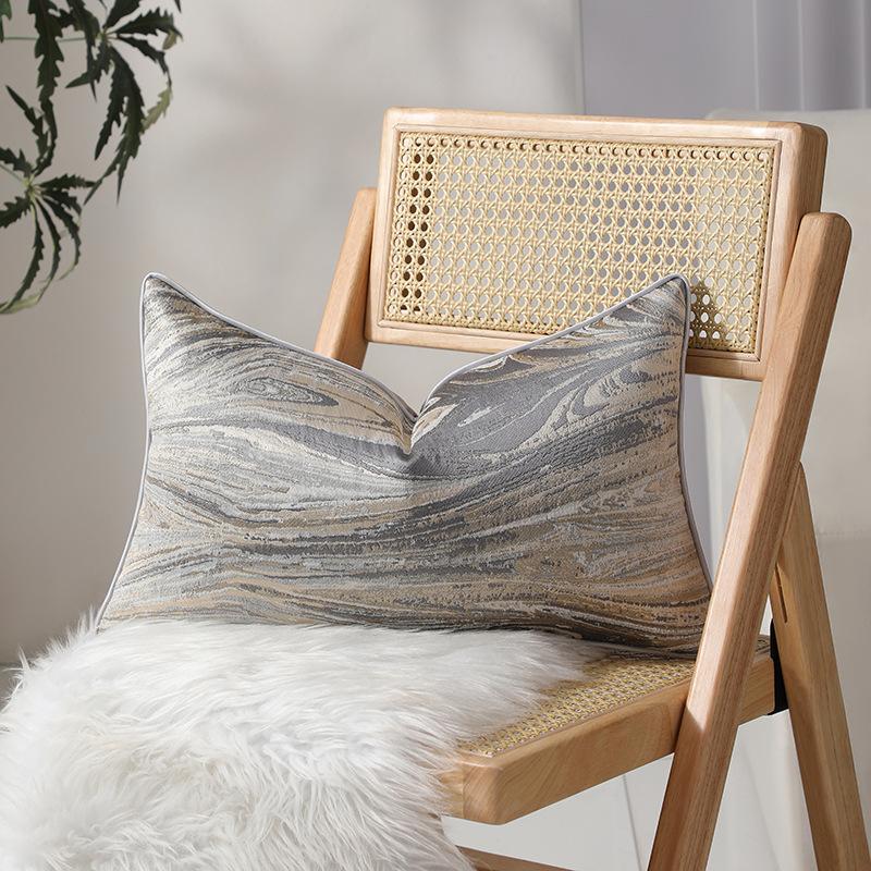High-precision Light Luxury Sofa Decorative Lumbar Pillow, Living Room Sofa Cushion Cover, Modern Pillow
