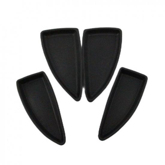 4x Interior Front and Rear Door-Switch Bezel Cap Set Black for Chevrolet Malibu