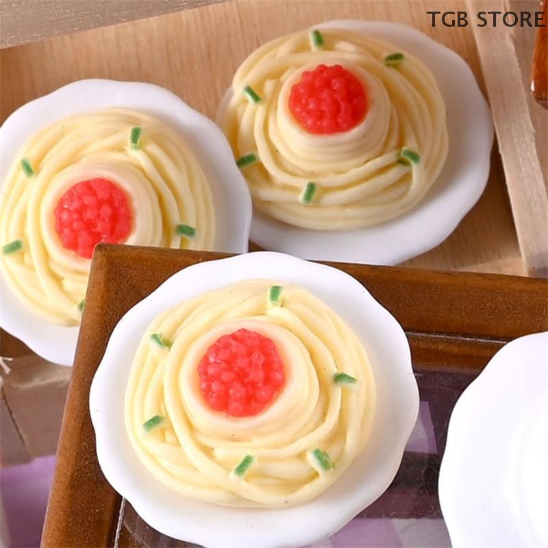 10PCS/Bag Simulation Noodles Dollhouse Toy Accessories Miniature Food Play Scene Model Micro Landscape Ornaments Home Decor