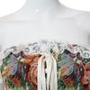 Vintage Floral Corset Vest Push Up Crop Tops Bustier Corset Top Lace Up Corset Top Strapless Bodice Corset Top
