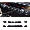 Air Conditioning A/C Vent Button AC Heater Climate Control Key Caps Interior Repair Kit Replacement for BMW 5 6 7 M5 M6 F02 F06 F10 F12